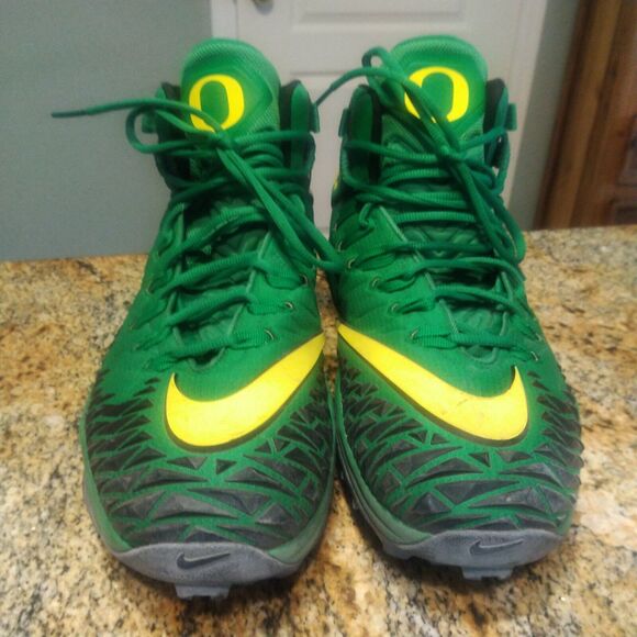 PROMO Oregon Ducks Nike Force Savage Shark Men's Rubber Football Cleats US 15 - Picture 8 of 12